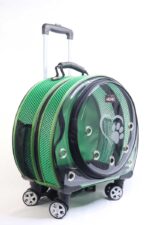 MİGNO Space Model Kedi Köpek Taşıma Çantası Fileli Yeşil