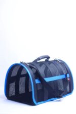 MİGNO Astra Fileli Model Kedi Köpek Taşıma Çantaları - Mavi