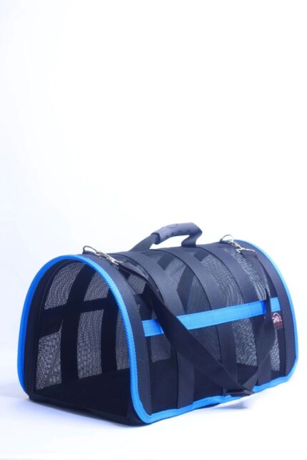 MİGNO Astra Fileli Model Kedi Köpek Taşıma Çantaları - Mavi