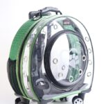 MİGNO Büyük Şeffaf - Fileli Model Kedi Köpek Taşıma Çantası Yeşil