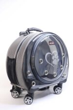 MİGNO Space Model Kedi Köpek Taşıma Çantası Fileli Gri - Görsel 2