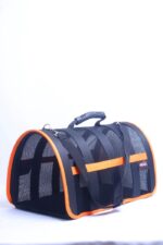 MİGNO Astra Fileli Model Kedi Köpek Taşıma Çantaları - Turuncu