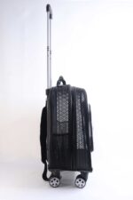 MİGNO Prestige Model Fileli Kedi Köpek Taşıma Çantaları Büyük - Siyah - Görsel 3