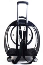 MİGNO Jumbo Model Kedi Köpek Taşıma Çantası Şeffaf Fileli Gri - Görsel 5