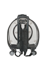 MİGNO Büyük Şeffaf- Fileli Model Kedi Köpek Taşıma Çantası Siyah - Görsel 5